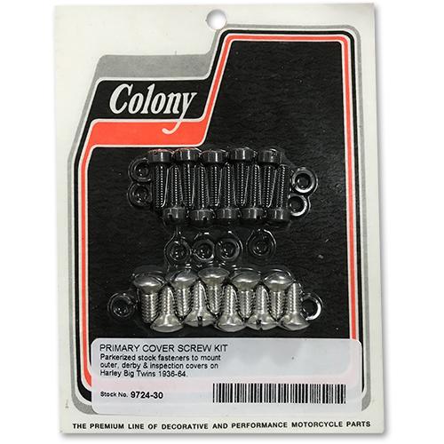ビッグツイン 1936-1964 鉄 プライマリー カバー ネジ スクリュー キット パーカライズド...