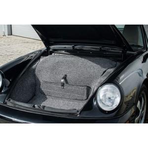 Porsch ポルシェ 911 千鳥格子 ちどりごうし 柄 フロント トランク マット 左ハンドル用 ハンドメイド 受注生産 964 993 930 911 ブラック 黒 Carbone