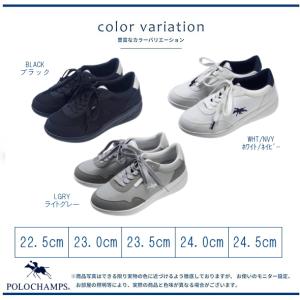 スニーカー レディース POLOCHAMPS 軽量 もちもちインソール カジュアル シンプル ローカット PL8303