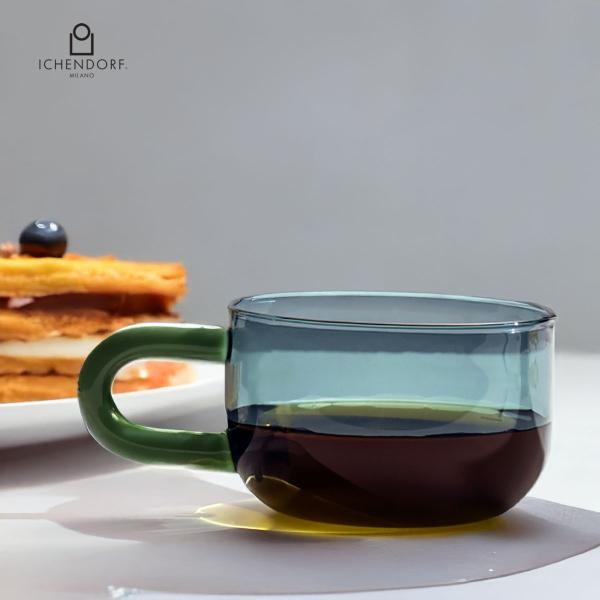 イッケンドルフ ミラノ ティーカップ ペトロール 青緑色 COFFEE&amp;T tea cup petr...