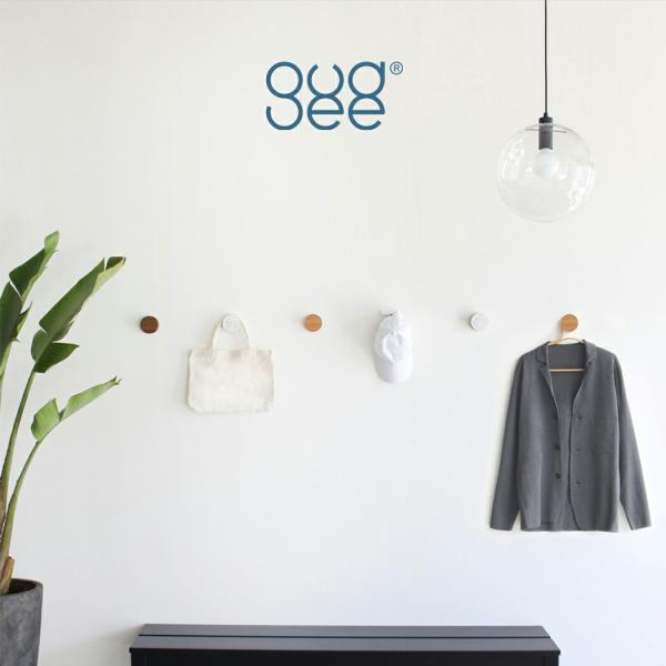 gudeelife RAN ラウンド フック Natural Dark Brown White バン...