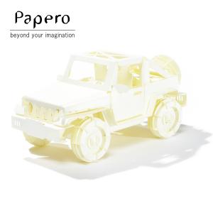 ペーパークラフト Papero Bean ペイパロビーン Buggy Car Natural バギーカー ナチュラル｜yo-ko