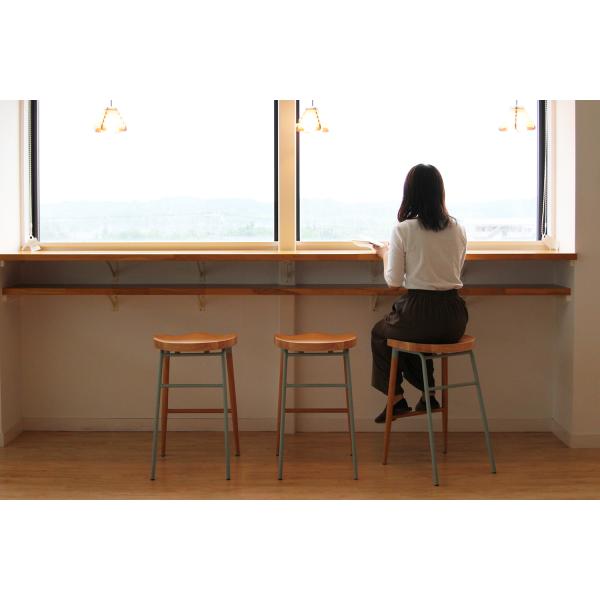 NovodiA Bar Stool ハイスツール  バースツール  北欧 カウンタースツール 天然木...