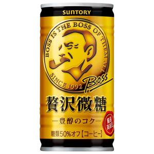 サントリー ボス 贅沢微糖 [缶] 185ml x 30本[ケース販売] 送料無料 [サントリー SUNTORY 飲料 日本 コーヒー FBZNF]｜yo-sake