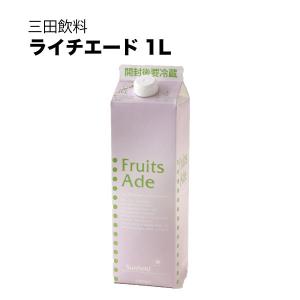 三田飲料 ライチエード 紙パック 1L 1000ml 送料無料 本州のみ 三田飲料