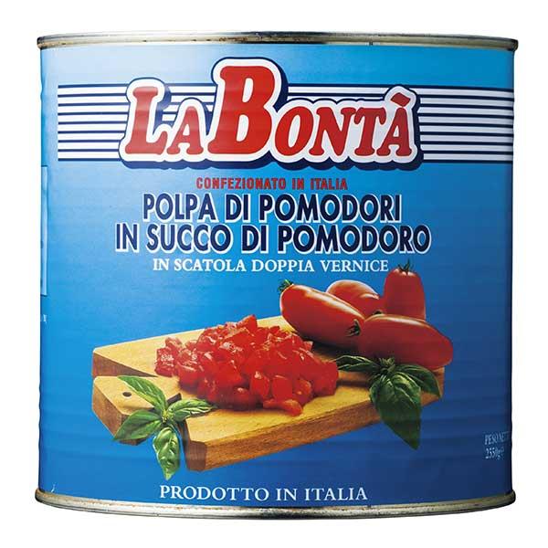 ラボンタ ダイストマト [缶] 2.55kg 2550g × 6個[ケース販売][モンテ イタリア ...