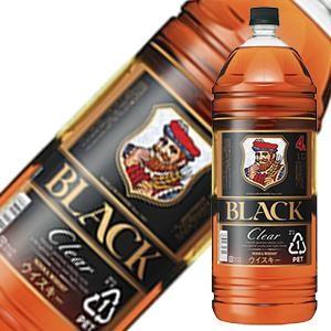 ブラックニッカ クリアブレンド 4L 4000ml x 4本 ケース販売 ポンプディスペンサー付き 送料無料 本州のみ