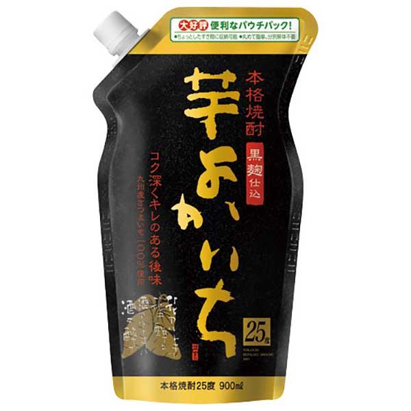 本格焼酎 黒よかいち 芋 25度 パウチ 900ml x 6本 ケース販売 送料無料 本州のみ 宝酒...