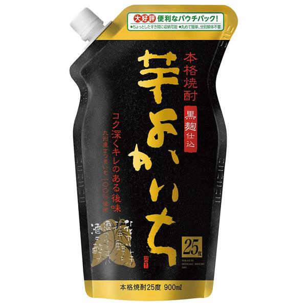 本格焼酎 黒よかいち 芋 25度 パウチ 900ml x 6本 ケース販売 宝酒造 日本 宮崎県