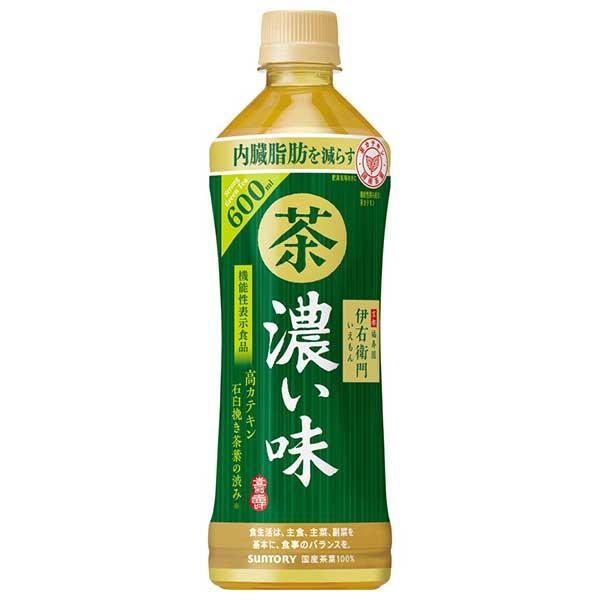 サントリー 緑茶 伊右衛門 濃い味(機能性表示食品) [PET] 600ml x 24本[ケース販売...