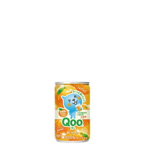 ミニッツメイド Qoo みかん 缶 160ml x 30本 ケース販売 送料無料 代引き不可・クール...