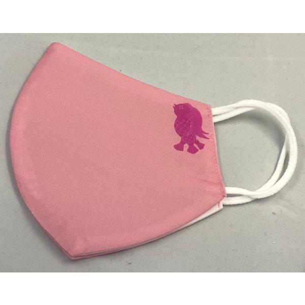 アマビエ布マスク(桃) 接触冷感/吸水速乾生地