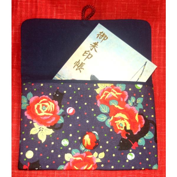 【猫大椿】御朱印帳ケース（一冊入れ）大