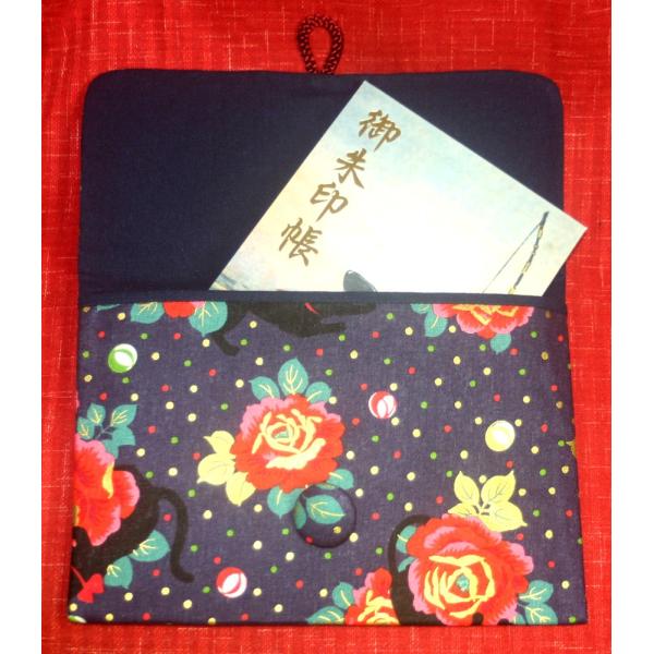 【猫大椿】御朱印帳ケース（一冊入れ）大
