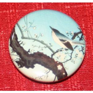 【鶯】浮世絵バッジの詳細画像1
