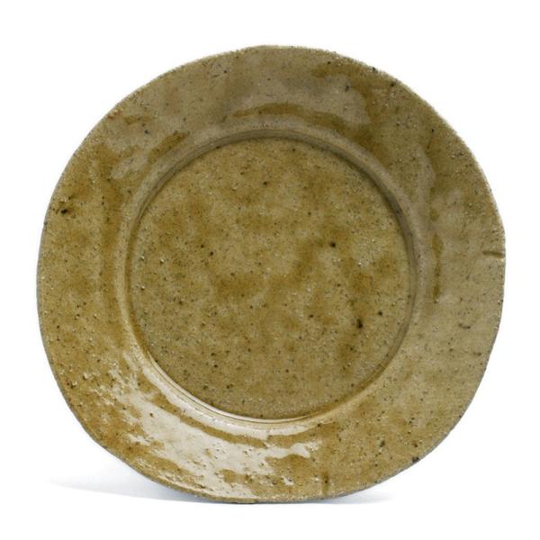 灰釉5寸◎皿・有松進《小皿・15.2cm》