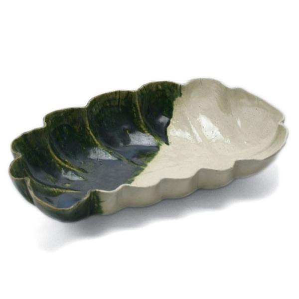 織部葉形鉢・大・有松進《大鉢・27.0cm》