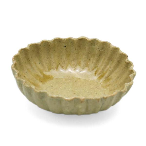 灰釉小判輪花小付・有松進《小付・8.0cm》