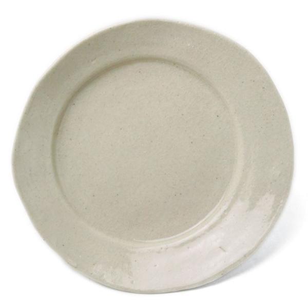 白釉4.5寸◎皿・有松進《小皿・13.5cm》