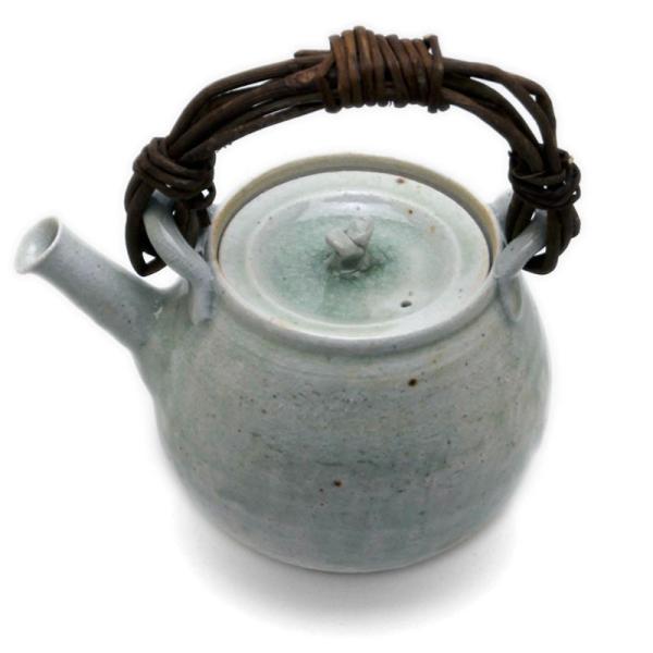 灰釉ビードロ土瓶・有松進《土瓶・550ml》