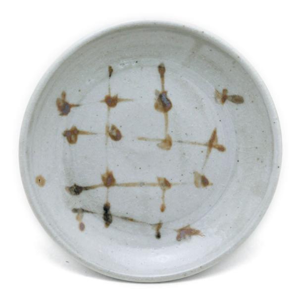 錆絵4寸丸皿・有松進《小皿・12.5cm》