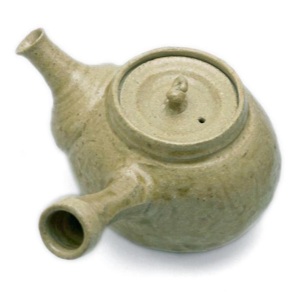 灰釉小判形急須・小・有松進《急須・350ml》