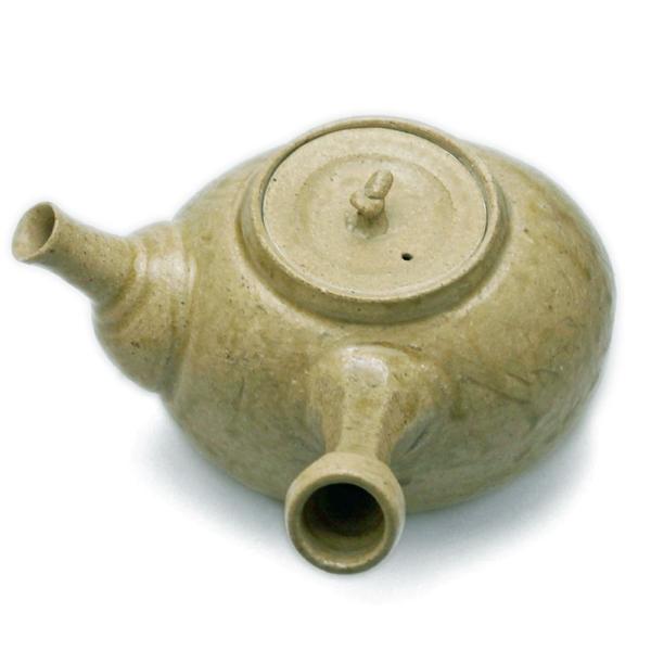 灰釉小判形急須・大・有松進《急須》