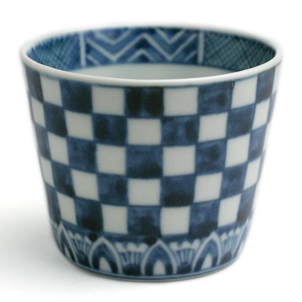 そば猪口・市松文・植山昌昭《そば猪口・小鉢・8.0cm》