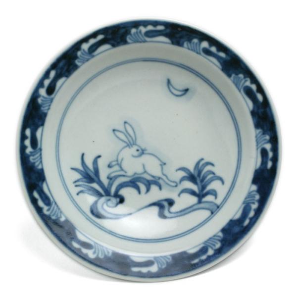 【現品限り！】波兎文5寸皿・植山昌昭《小皿・15.0cm》