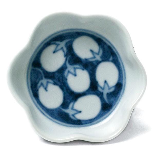 輪花豆皿・なす・植山昌昭《豆皿・8.0cm》