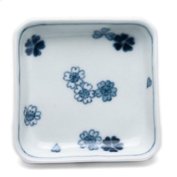 正角小皿・大・桜ちらし文・植山昌昭