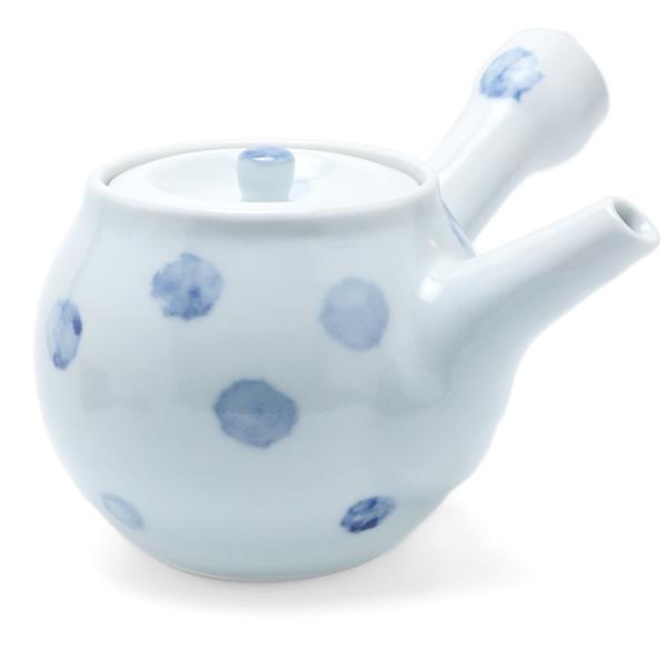 染付：急須・水玉文・植山昌昭《急須・450ml》