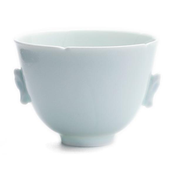 白磁（天草陶石）：白瓷魚耳小付・海老ヶ瀬保《小鉢・8.0cm》