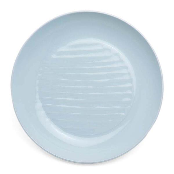 白磁・青磁：青白瓷線文7寸皿・深・海老ヶ瀬保《中皿・21.0cm》