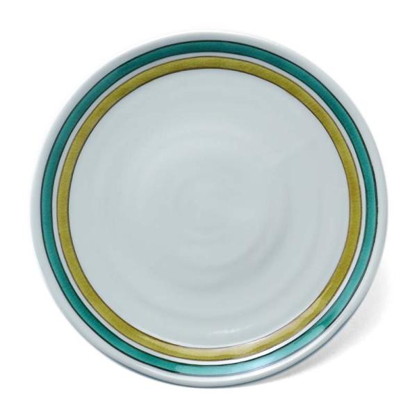 九谷焼：青手こま文中皿・九谷美陶園《中皿・17.0cm》