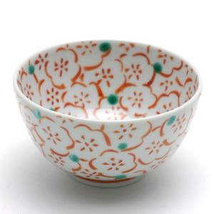 正木春蔵　染付　網文飯碗 正木春蔵 染付 網文飯碗