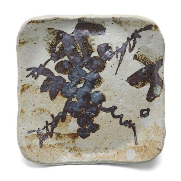 九谷焼：魯山人写銹絵葡萄文様6寸皿・九谷美陶園《中皿・19.5cm》