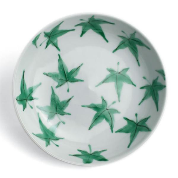 九谷焼・色絵楓葉文向付・須田菁華《小皿・13.3cm》