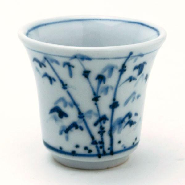 染付松竹梅文ぐい呑・須田菁華