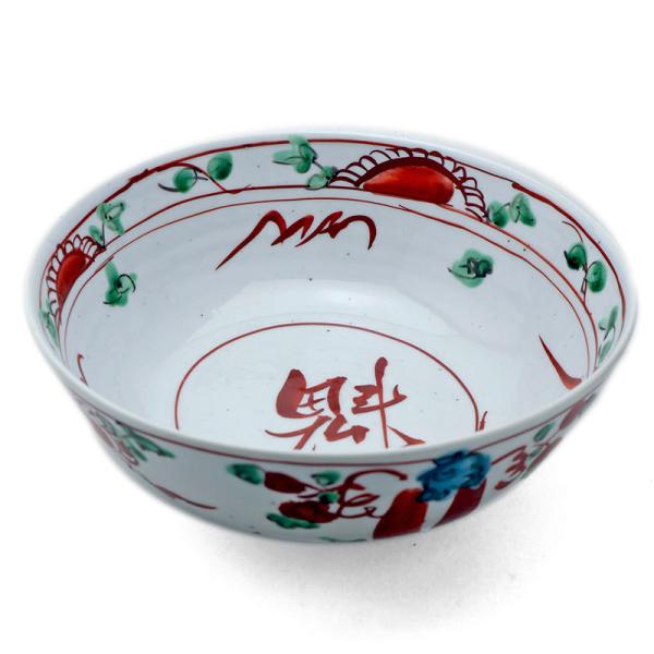 九谷焼：呉須赤絵魁字鉢・須田菁華《大鉢・盛鉢・20.5cm》