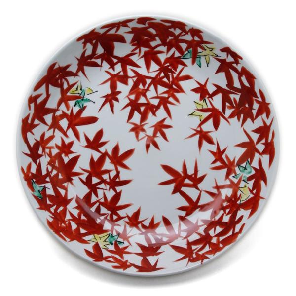 色絵紅葉文大皿・須田菁華