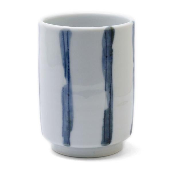 染付釘彫むぎわら文湯呑・小・須田菁華