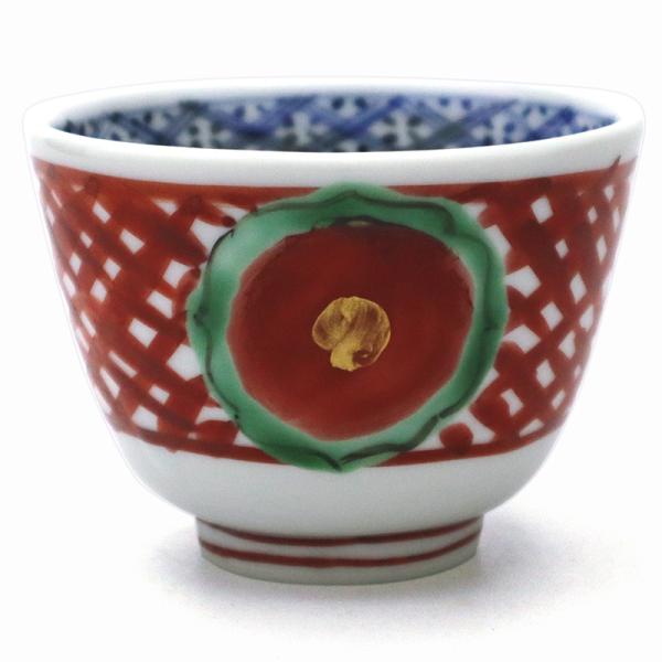 九谷焼：呉須赤絵赤玉文茶碗・須田菁華《汲出》