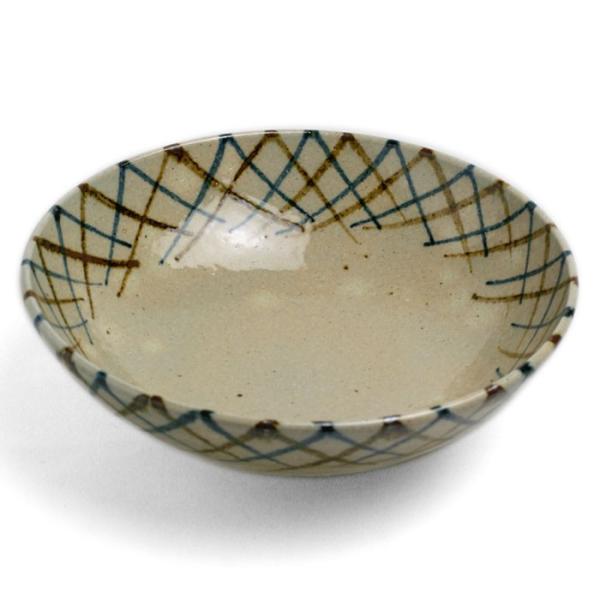 伊賀焼：二色縁網目丸鉢6寸・杉本寿樹《中鉢・18.7cm》