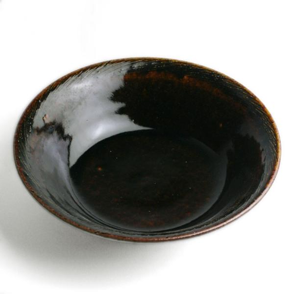 伊賀焼：あめ釉くし目端反鉢・杉本寿樹《中鉢・19.8cm》