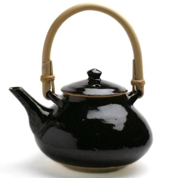 アメ釉土瓶・土楽《土瓶・750ml》