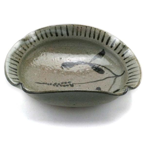 唐津焼・絵唐津平向付・中村恵子《浅鉢・19.0cm》