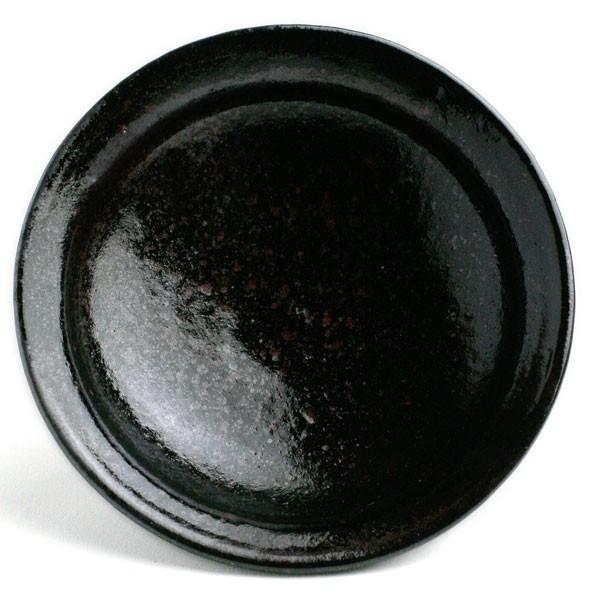 唐津焼：黒唐津四寸五分皿・中村恵子《小皿・4.5寸・14.0cm》