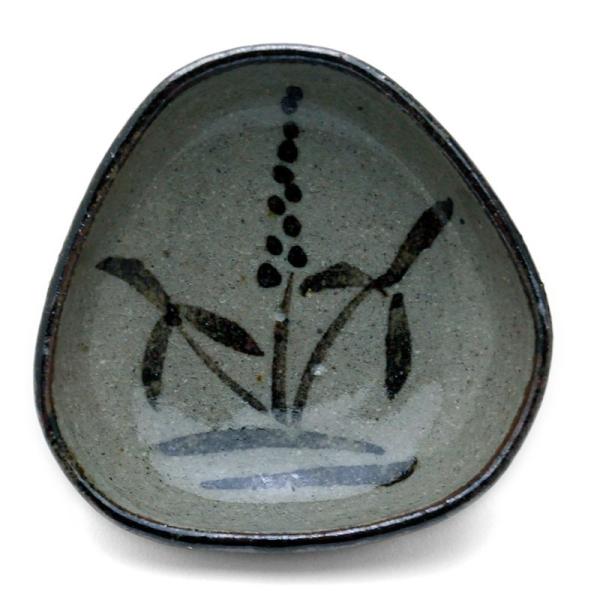 唐津焼：絵唐津手塩皿・A・中村恵子《小皿・扁形皿・手塩皿・7.7cm》