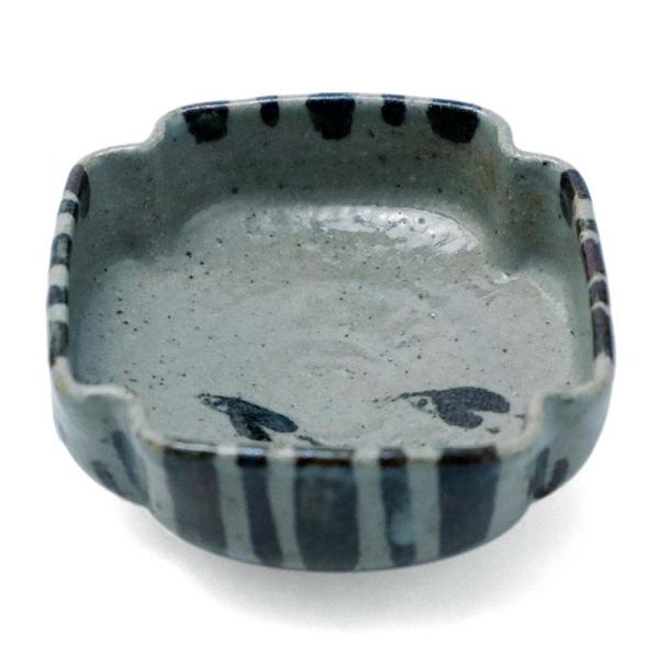 唐津焼：絵唐津千鳥文様角小向・中村恵子《小鉢・9.0cm》